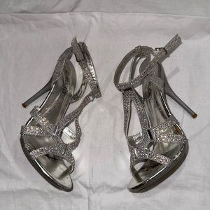 silver heels